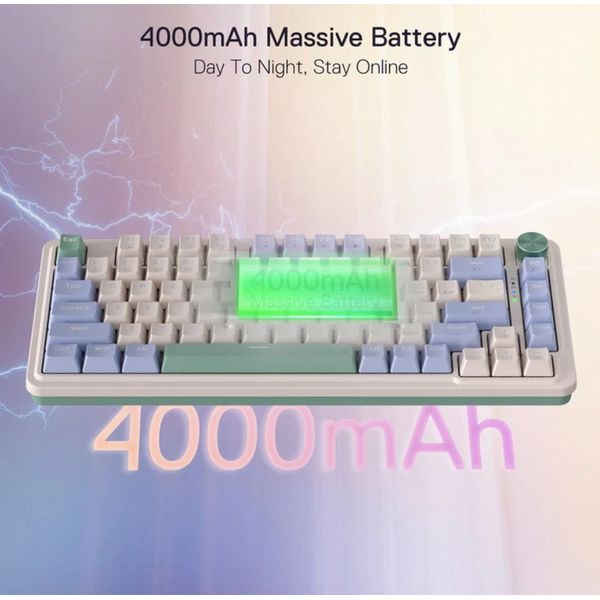 Redragon K673 PRO 75% Wireless RGB Gaming Keyboard - White