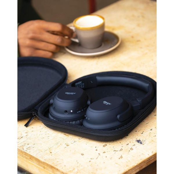 Lindy BNX-60 - Wireless On-Ear Active Noise Cancelling Headphones - Black