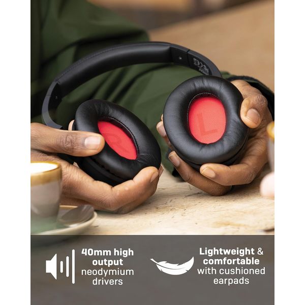 Lindy NC-60 Wired On-Ear Active Noise Cancelling Headphones