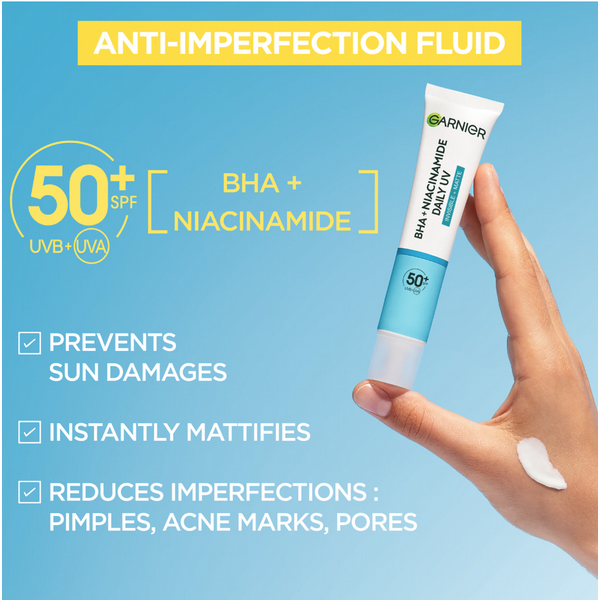 Garnier Daily UV Niacinamide Anti-Imperfection Fluid SPF50+ 40ml