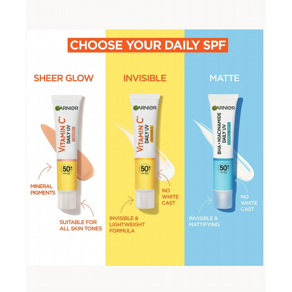 Garnier Vitamin C Daily UV Brightening Fluid Glow SPF 50+ 40ml