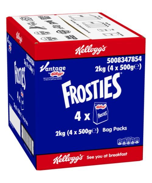 Kelloggs Frosties Bag 500g (Pack of 4)