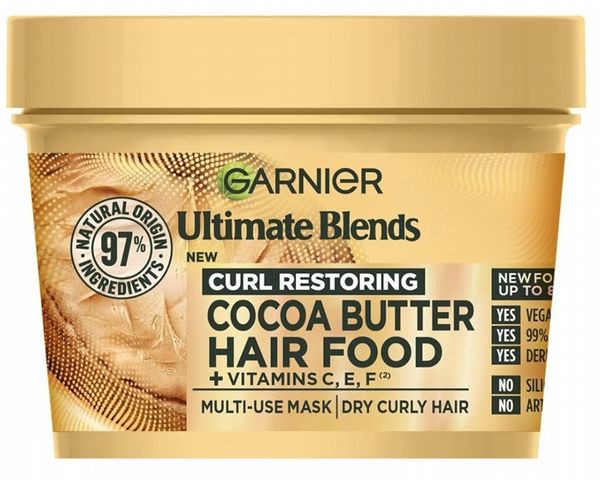Garnier Ultimate Blends Curl Restoring Cocoa Butter Hair Food Mask